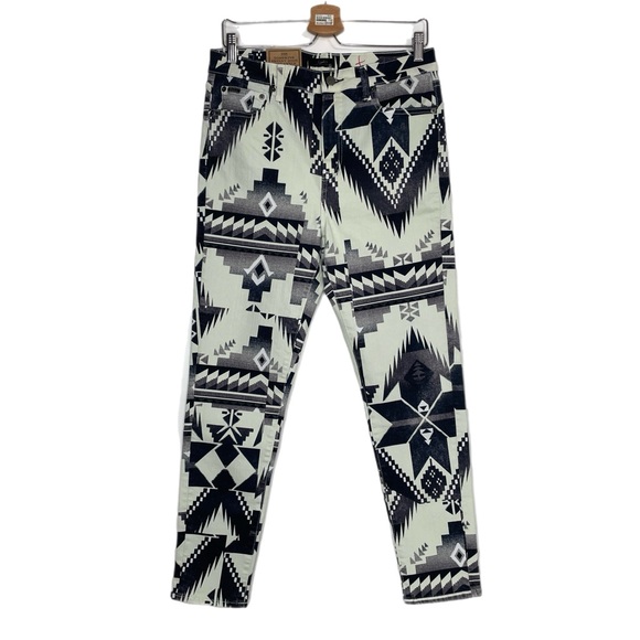 Polo Ralph Lauren Tompkins Skinny Aztec Navajo Print Jeans - Picture 1 of 12